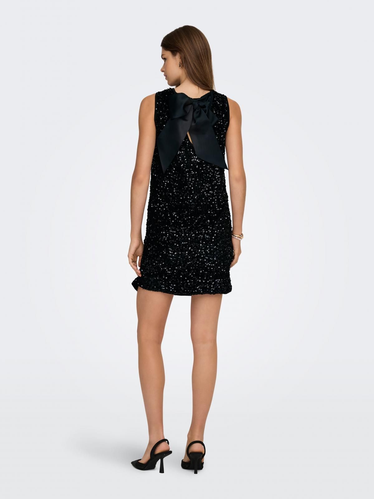 온리 시퀸 미니 원피스 라운드넥 슬리브리스 15359846_2161_1243751 BLACK / BLACK - 상세 이미지 2