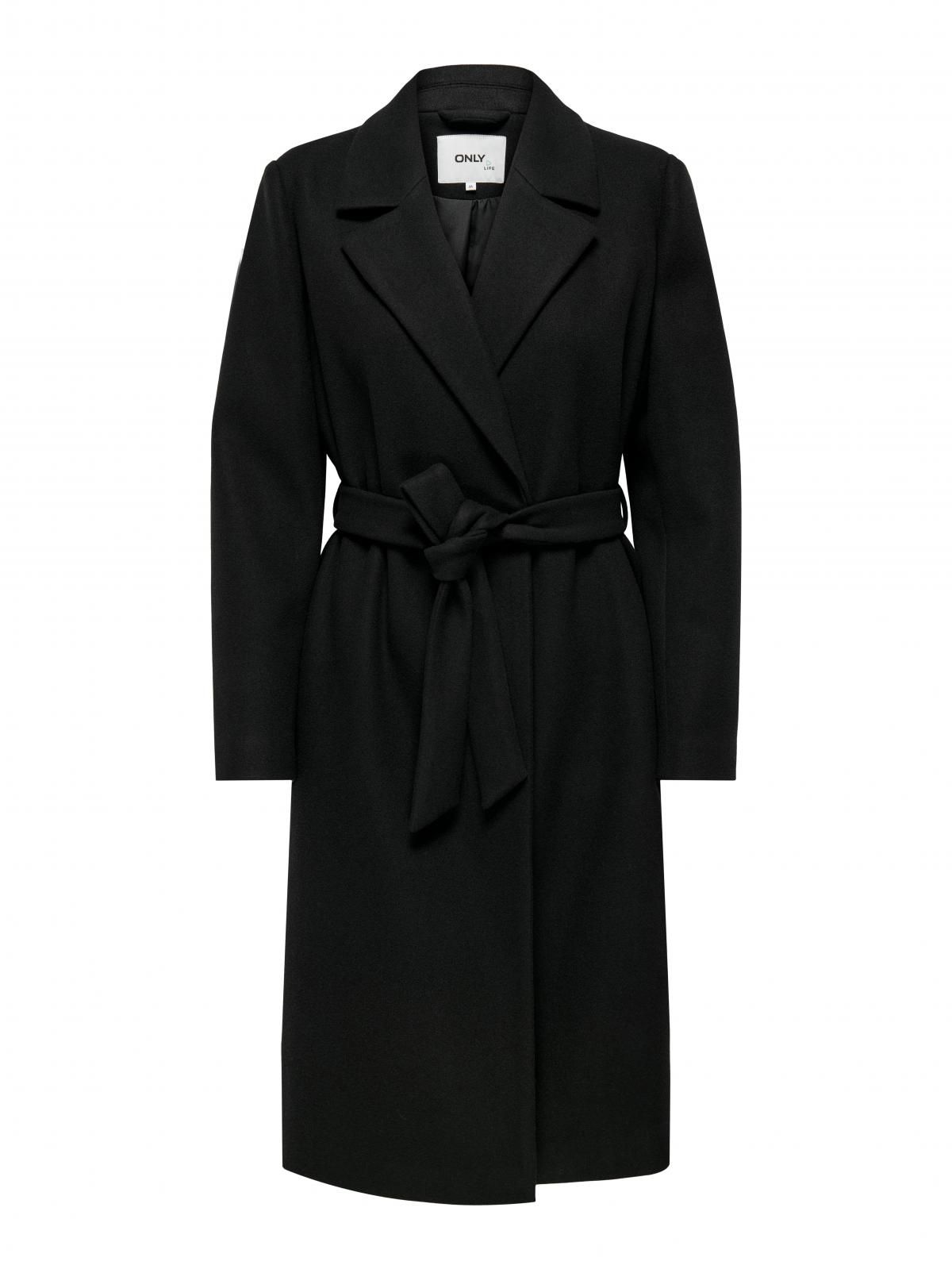온리 클래식 벨트 롱코트 15314362_2161_1087147 BLACK / BLACK - 상품 이미지