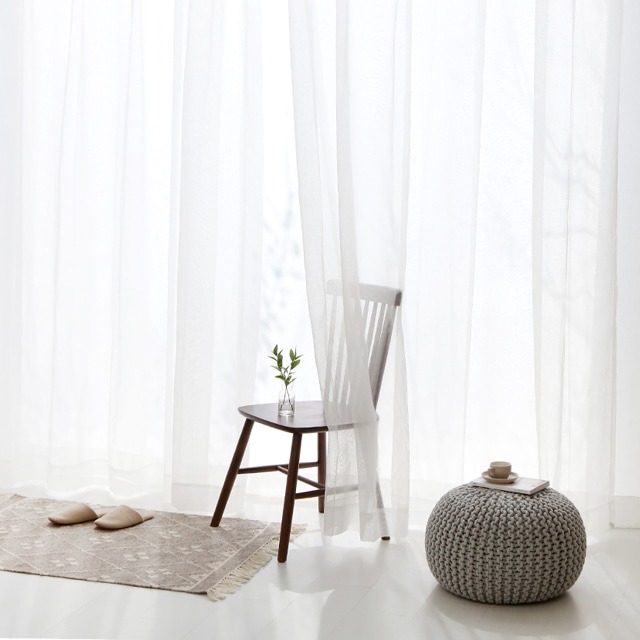 INSIA 커튼 130x240 화이트 - 메인 이미지