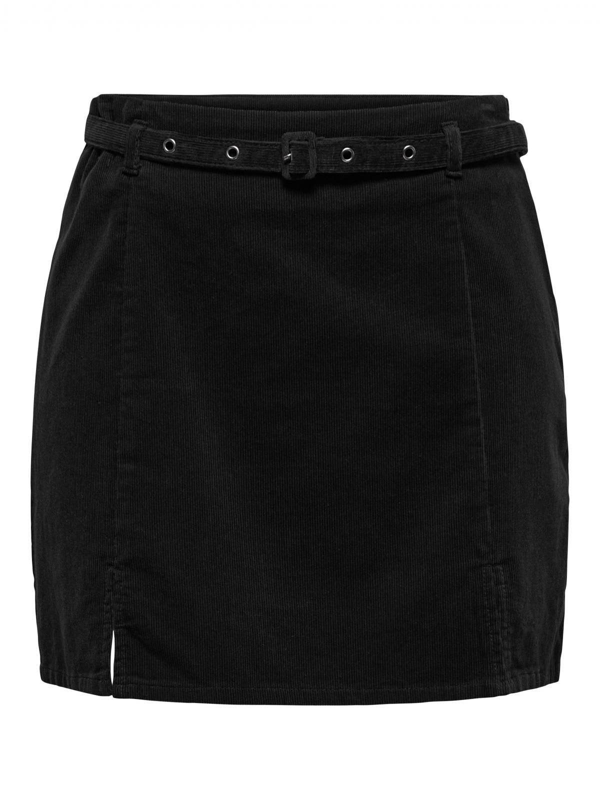 온리 벨트 포인트 블랙 미니 스커트 15351308_2161 BLACK / BLACK - 상세 이미지 3