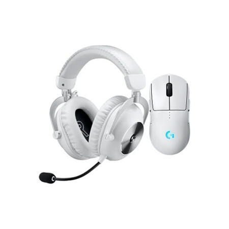 로지텍 로지텍 PRO 2 LIGHTSPEED+ PRO X 2 무선 마우스 헤드셋 세트 (화이트)