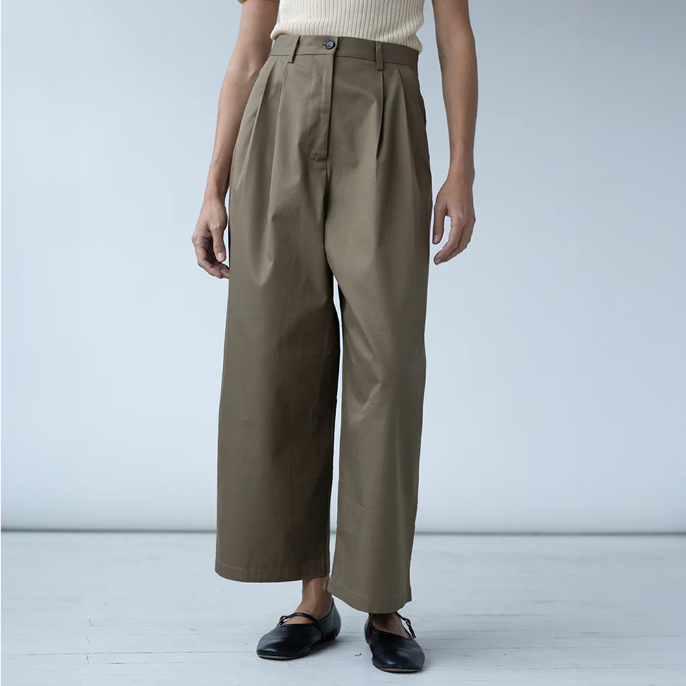 샤이나모트 여성 Boy 트라우저 팬츠 BOYTROUSER-FW24-LODEN - 상세 이미지 3