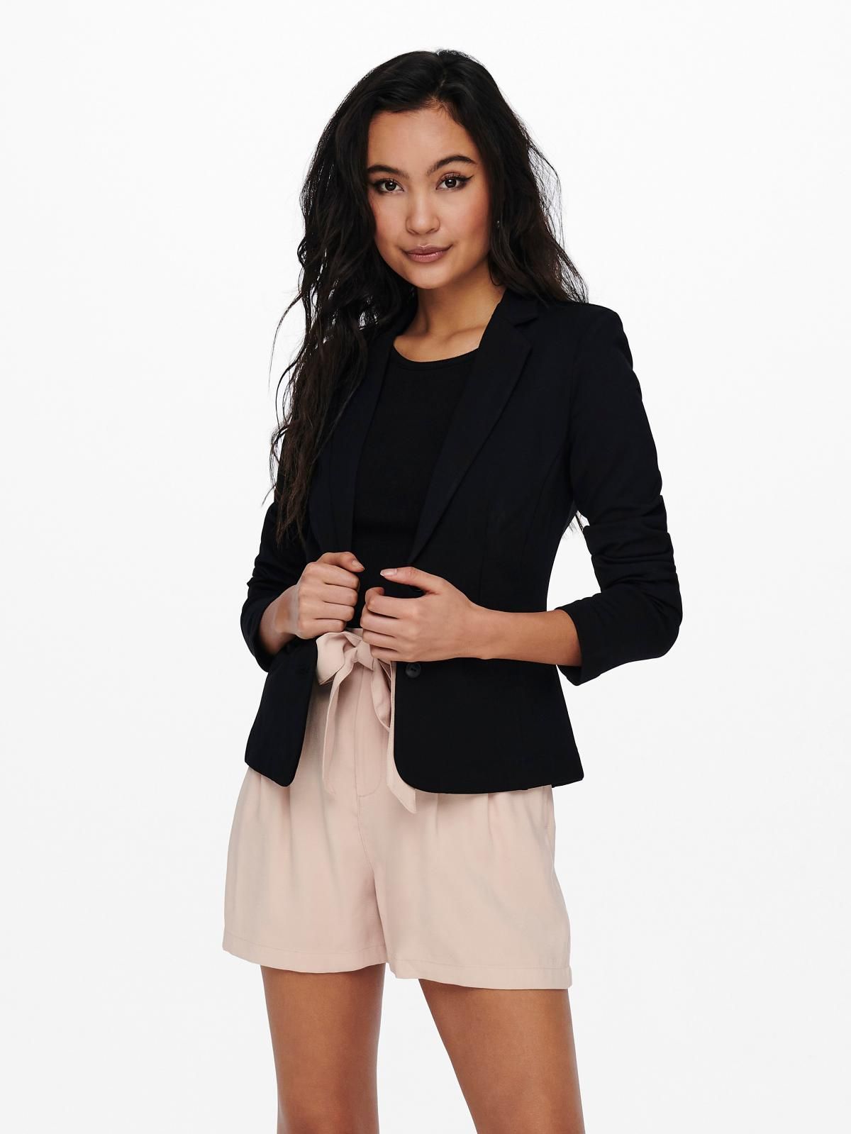 온리 테일러드 클래식 블랙 블레이저 15153144_2161 BLACK / BLACK - 상세 이미지 2