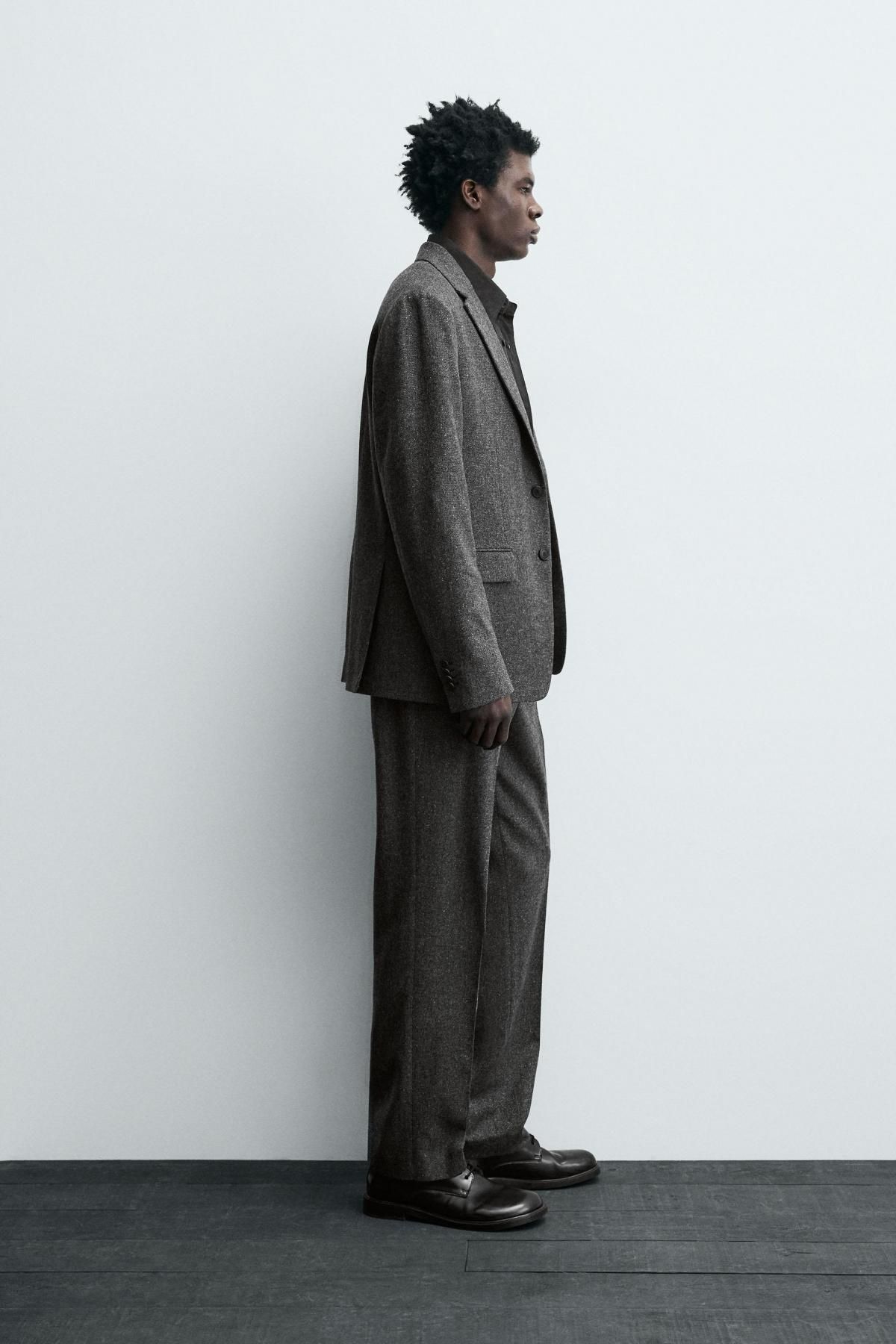 자라 테크니컬 울 텍스처 블레이저 9814/249 ANTHRACITE GREY - 상세 이미지 5