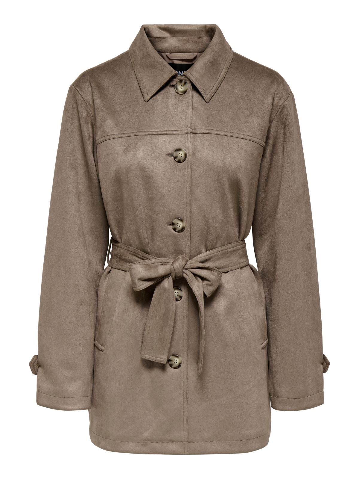 온리 테크니컬 벨티드 테일러드 재킷 15349200_120 GREY / WALNUT - 상세 이미지 3