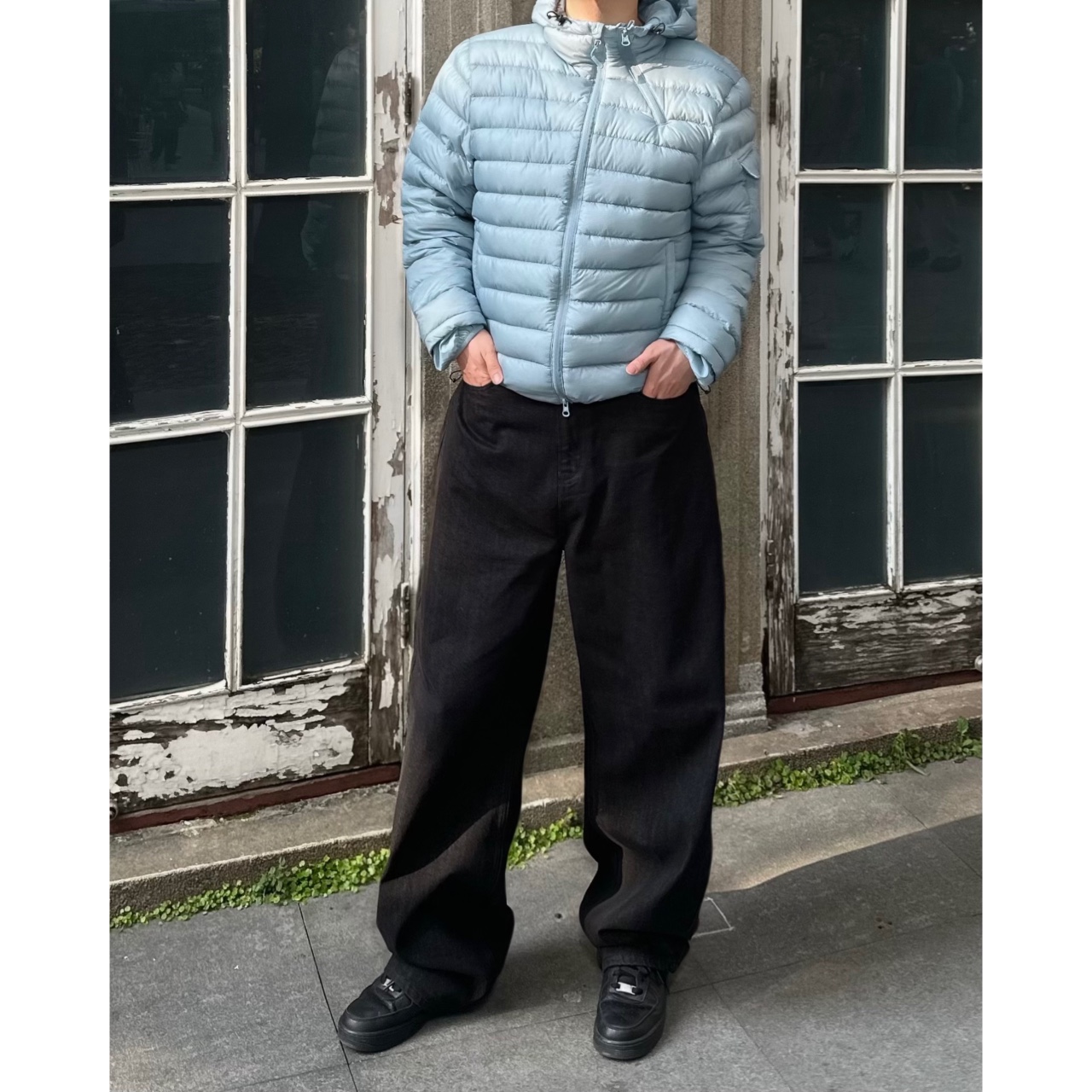남자 덕다운 경량 후드 겨울 커플 다운 패딩 점퍼 이미지 6