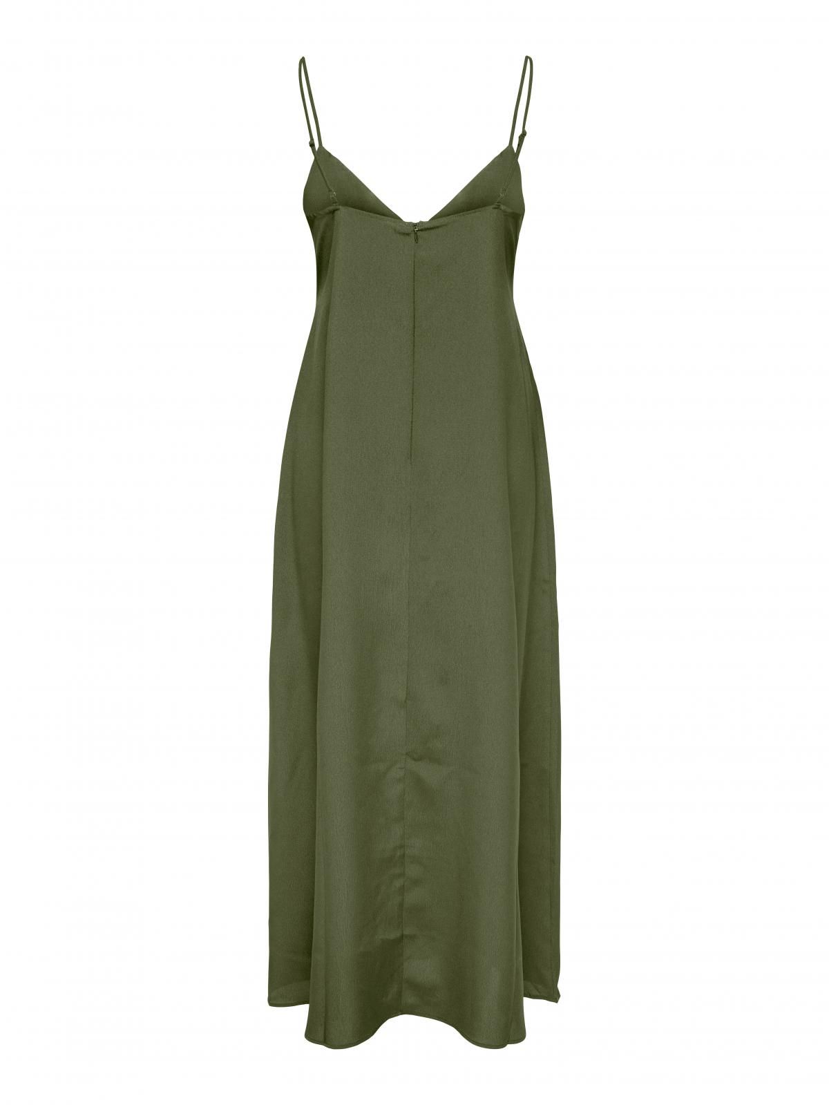 온리 스트랩 브이넥 스트랩 롱 원피스 15352895_4263 GREEN / KALAMATA - 상세 이미지 4