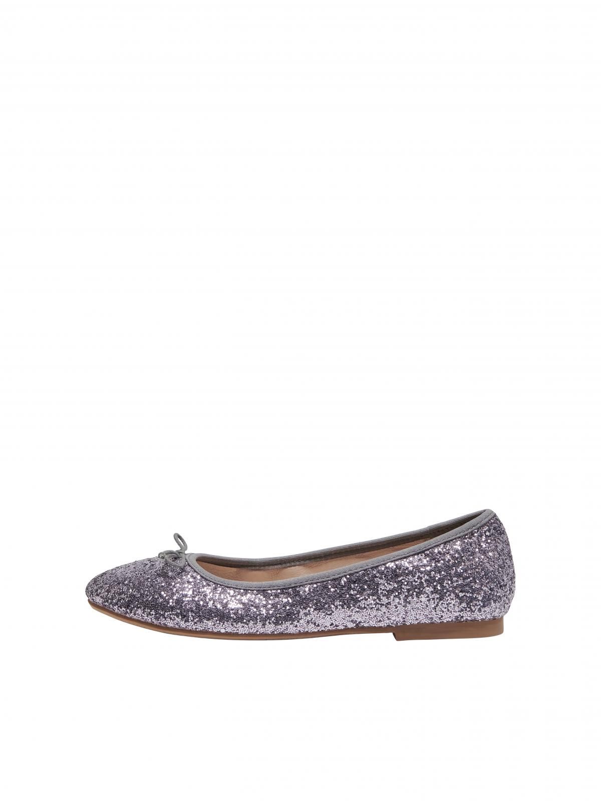 온리 글리터 베이직 발레리나 플랫슈즈 15330007_387 GREY / SILVER - 상품 이미지