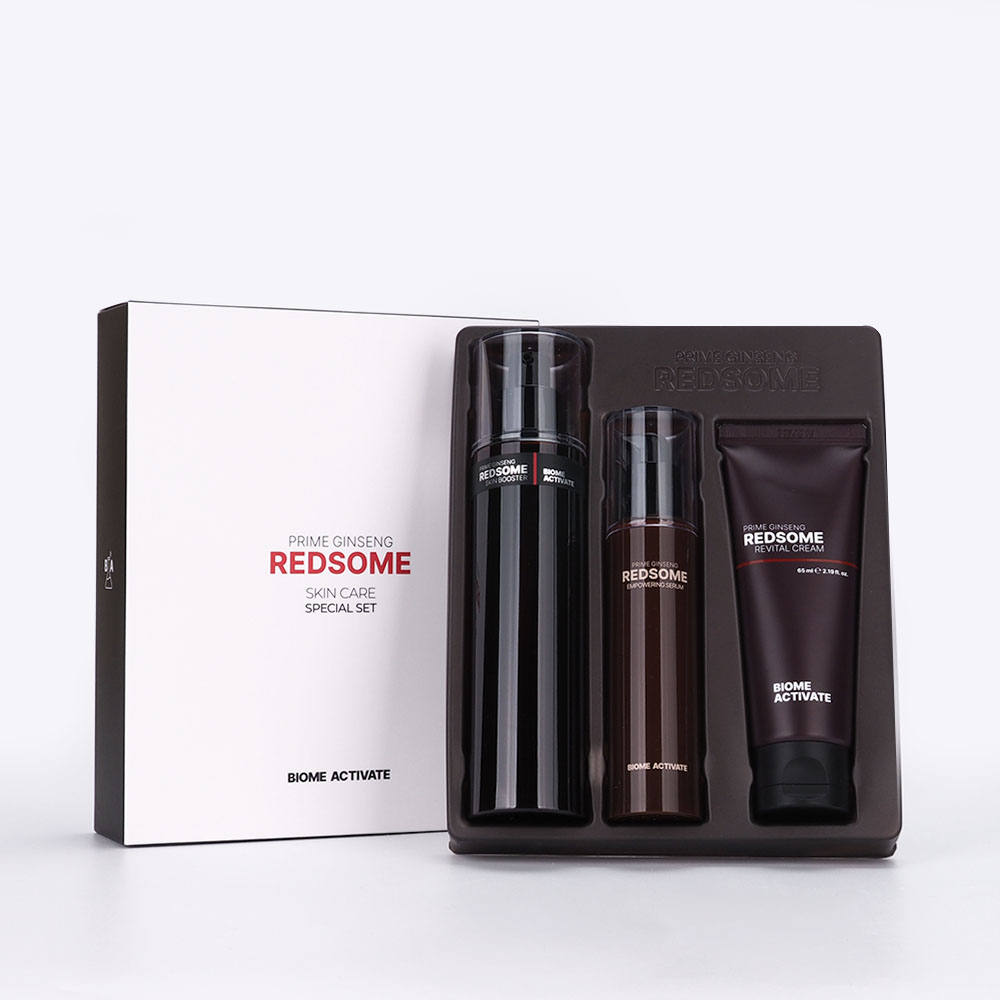 [바액] 레드좀 프라임 진생 3종 세트 /윤기광채 피부치밀도 피부탄력 고농축발효 50억개 인삼레드좀 함유