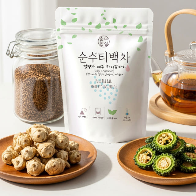 1+1 티백 50개입 돼지감자여주 결명자차 — 같은 가격대 다른 차들과 비교하면 어떨까요?