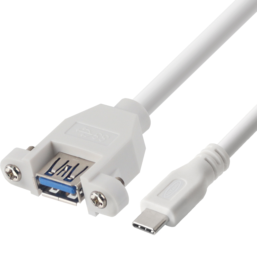 강원전자 넷메이트 USB3.0 연장 CM-AF 판넬형 케이블 2m (화이트) NM-UCF320SW - 상세 이미지 2