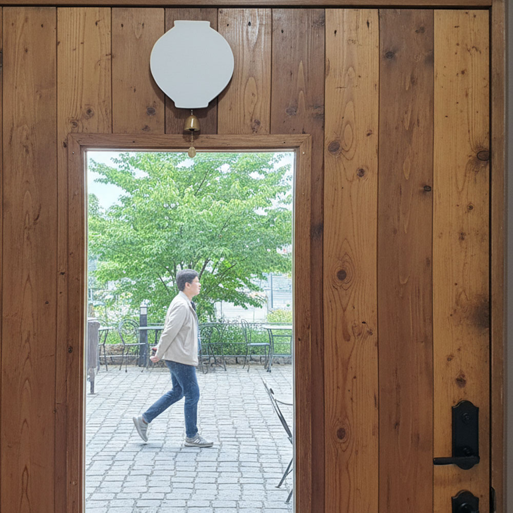 현관종 도어벨 방짜구리 재물운 현관벨 풍경종 달항아리특대 이미지 6