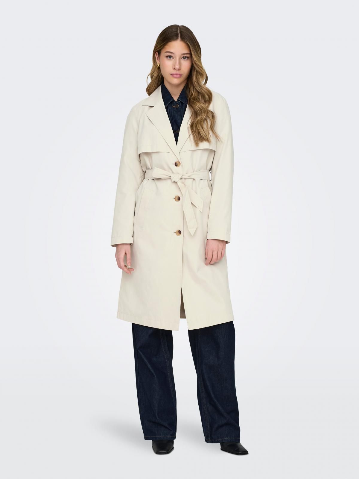 제이디와이 트렌디 롱 벨트 트렌치코트 15281774_122 GREY / OATMEAL - 상세 이미지 2