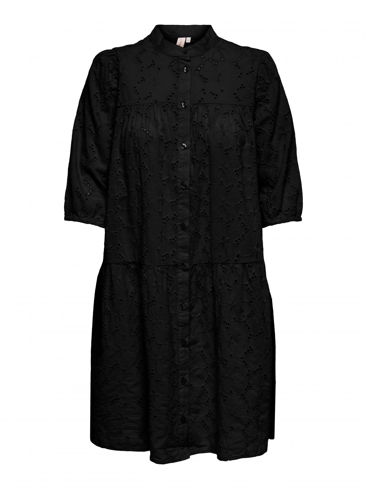온리 레이스 7부소매 미니 원피스 블랙 15291833_2161 BLACK / BLACK - 상세 이미지 3