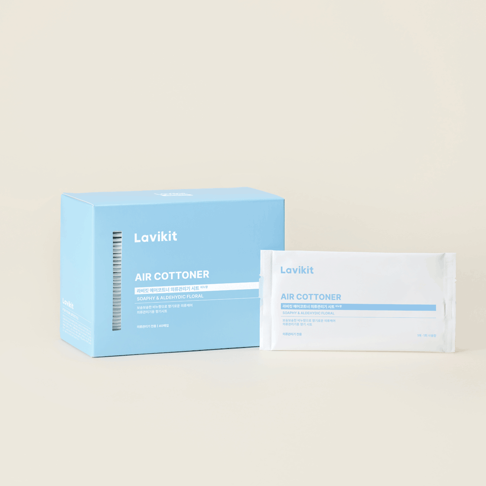 라비킷 스타일러 향기시트 에어코트너 비누향 40매 에어드레서 섬유유연제 시트 제품 이미지