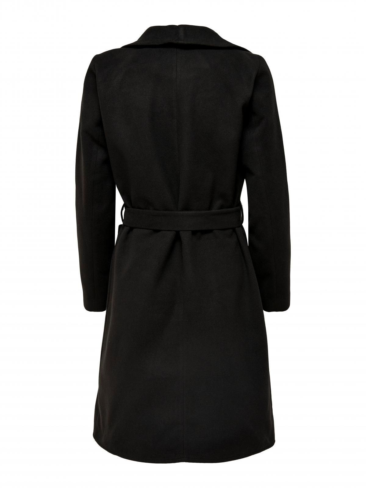 온리 베이직 블랙 벨트 트렌치코트 15233406_2161 BLACK / BLACK - 상세 이미지 4