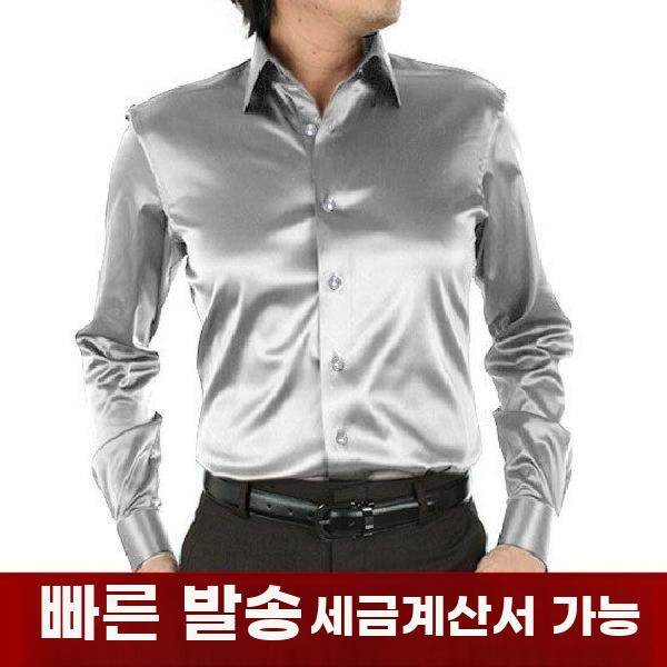 실버 남자 구김없는 y셔츠 실크셔츠 30대 정장 - 상세 이미지 2