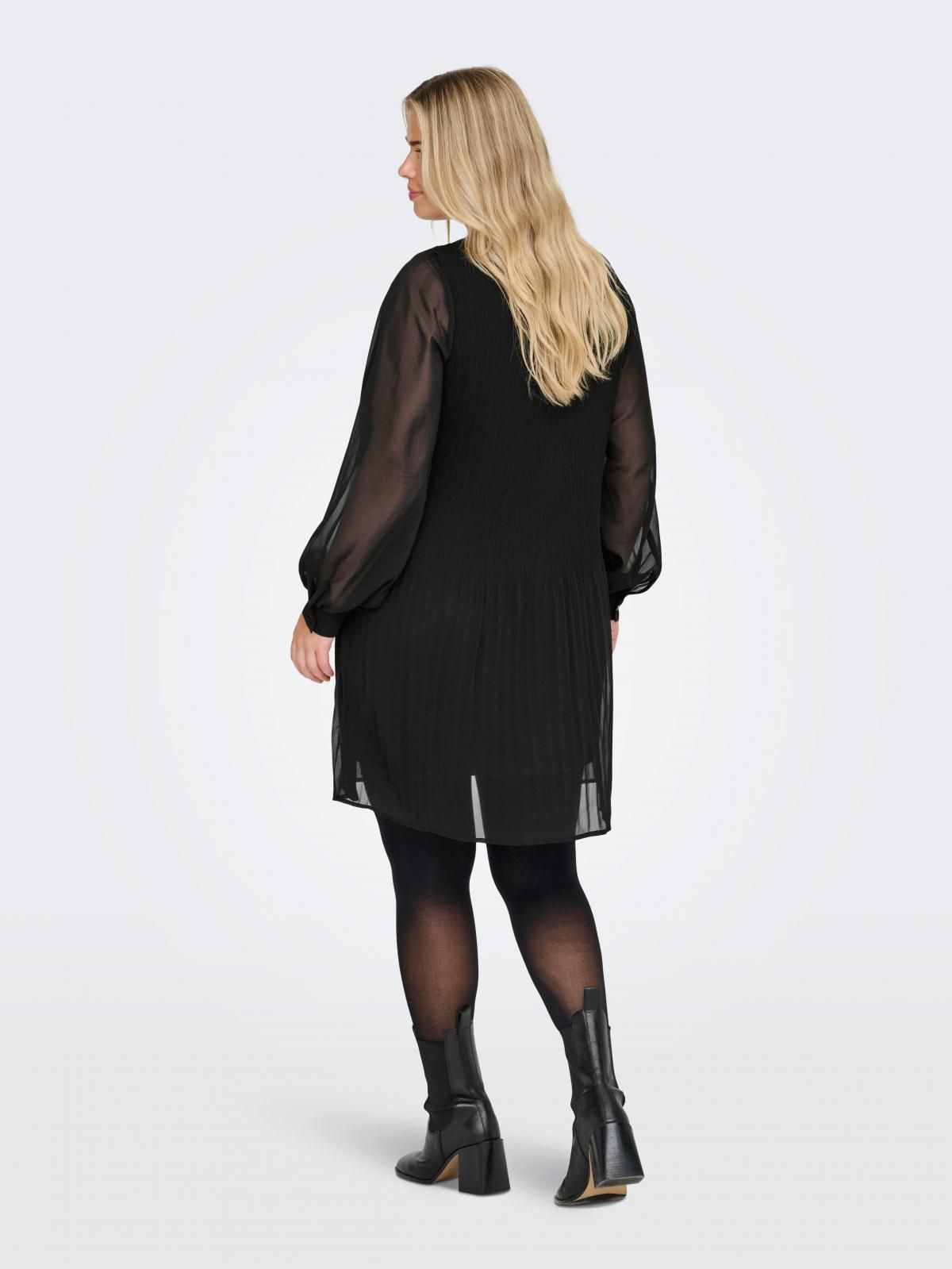 온리 빅사이즈 시스루 블랙 미니 원피스 15377753_2161 BLACK / BLACK - 상세 이미지 2