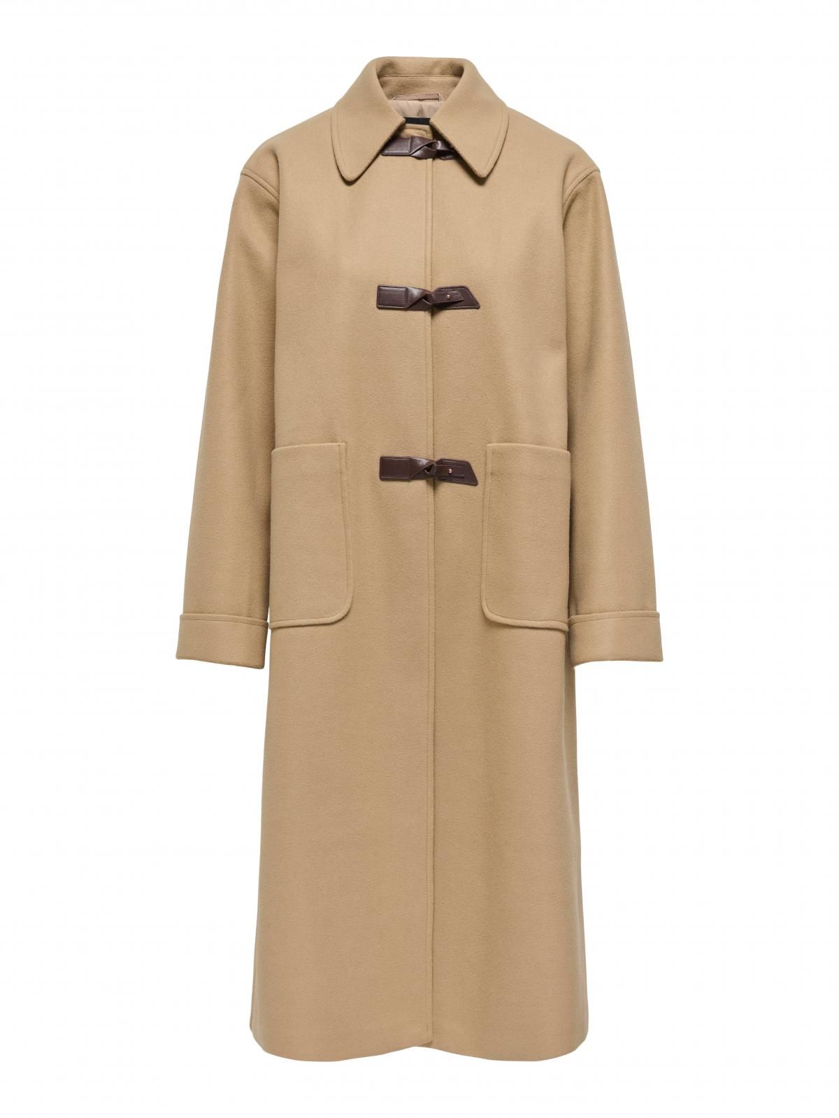 온리 베이직 클래식 롱 코트 15358223_240 BROWN / TANNIN - 상품 이미지