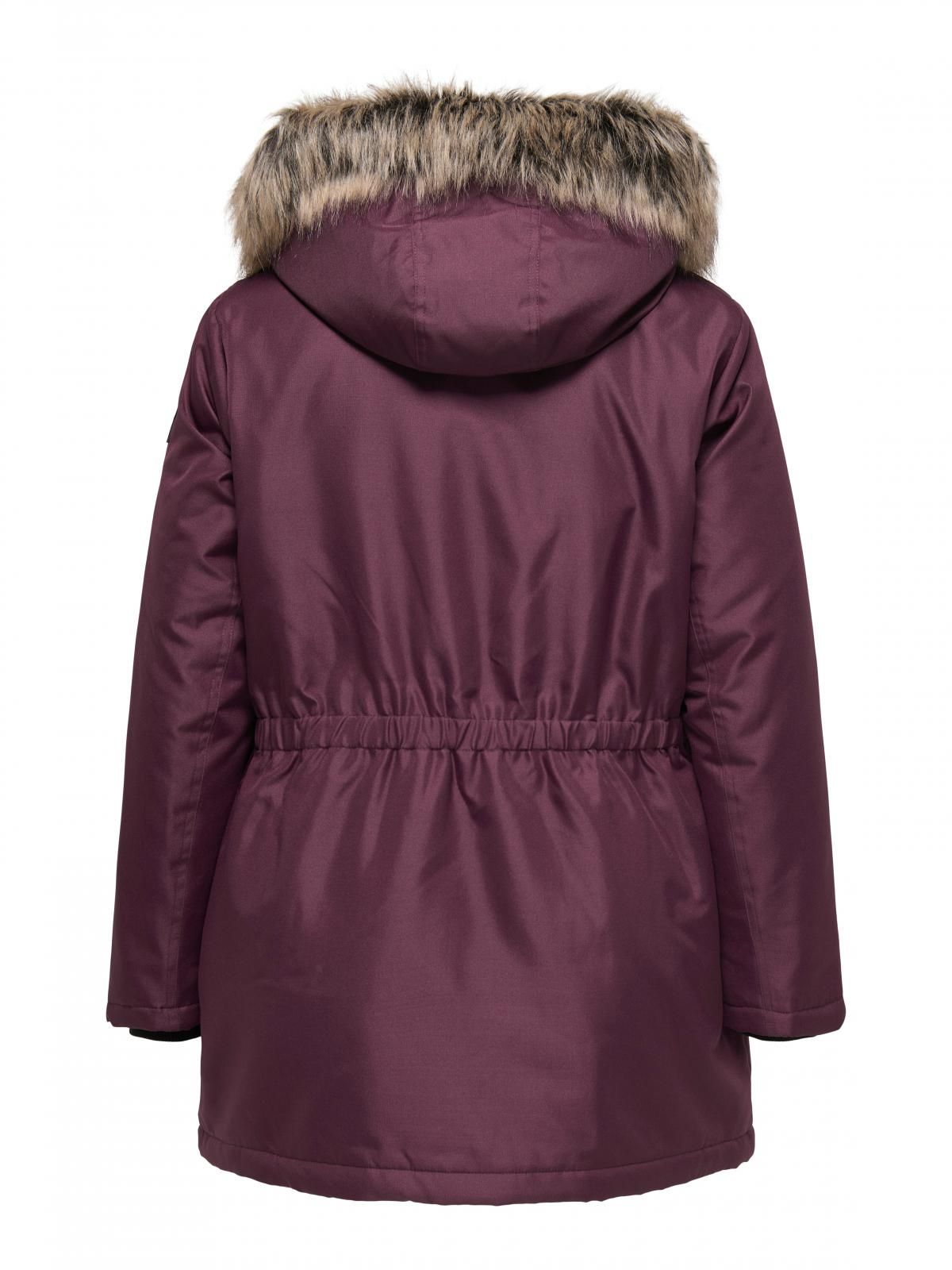 온리 빅사이즈 테크니컬 후드퍼 롱파카 15185999_1045_1065584 PURPLE / MAUVE WINE - 상세 이미지 4