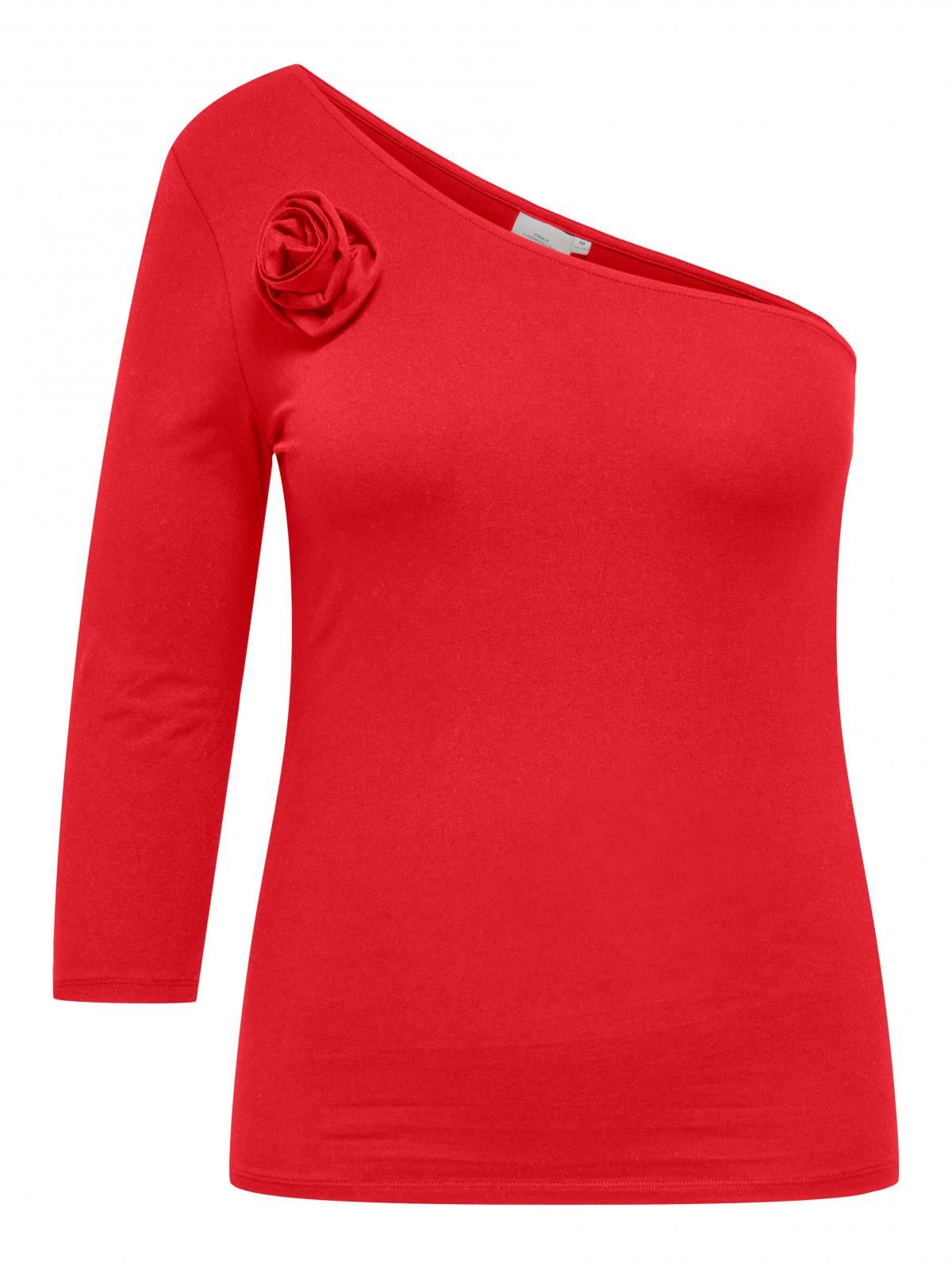 온리 페미닌 원숄더 탑 레드 15346124_767 RED / MARS RED - 상세 이미지 3