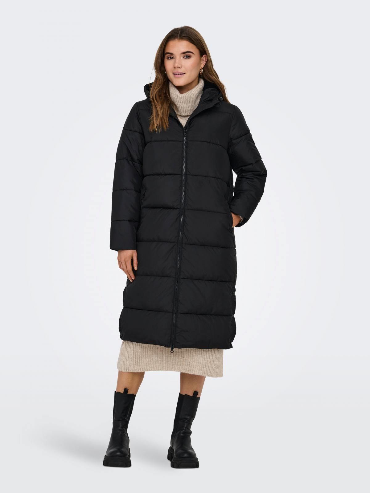 온리 윈드프루프 후드 집업 패딩 코트 15226559_2161 BLACK / BLACK - 상세 이미지 5