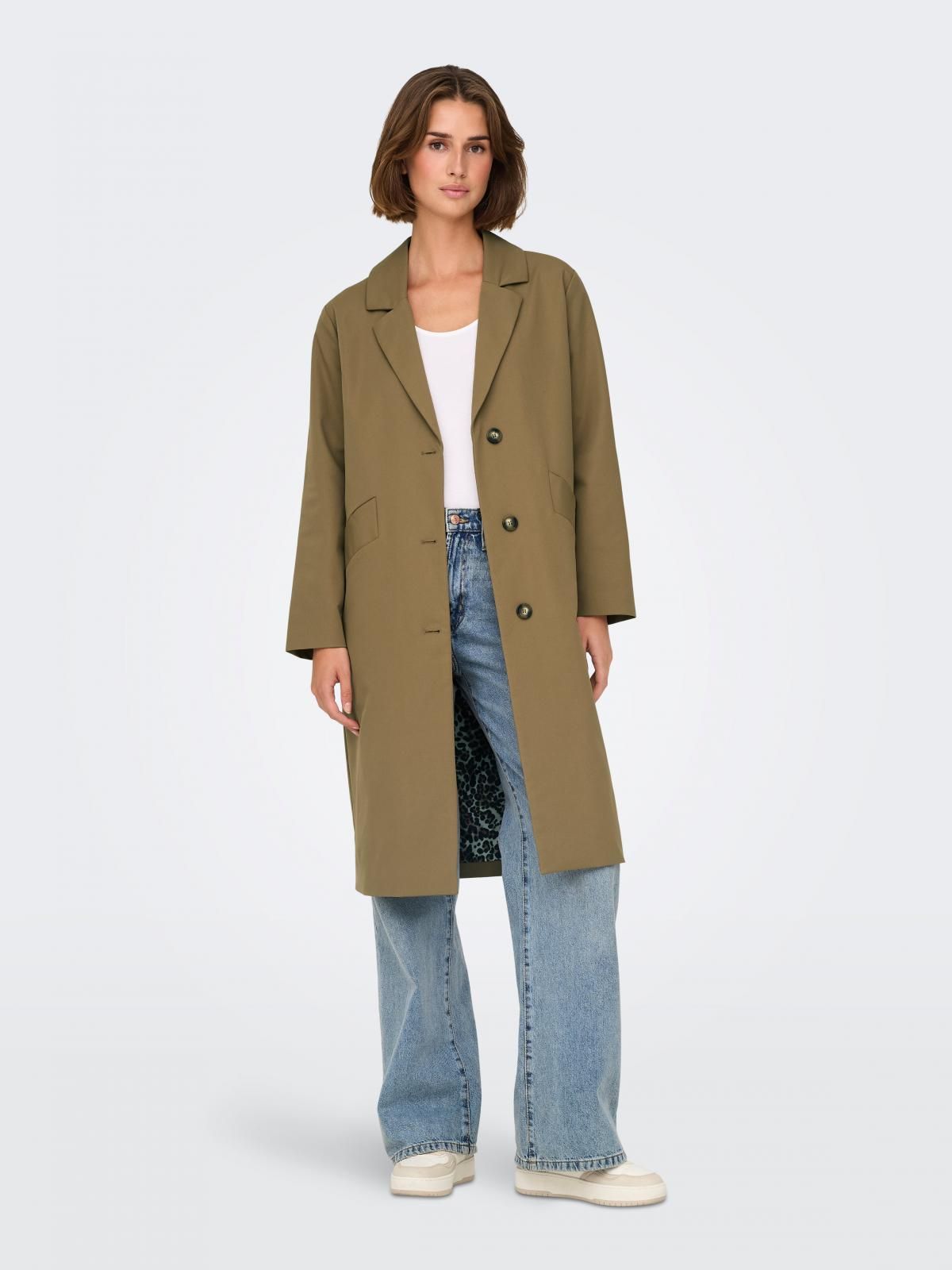 제이디와이 테크니컬 버튼 롱 코트 15328238_7383_1129124 BROWN / MALT BALL - 상세 이미지 2