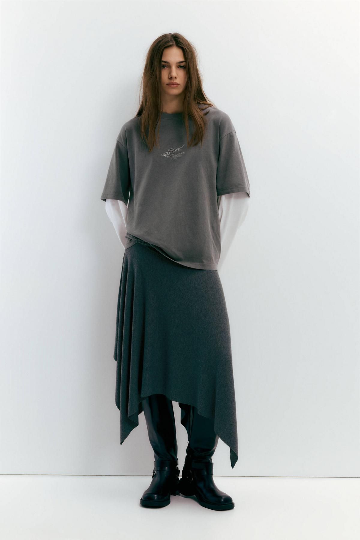 풀앤베어 STWD 더블 슬리브 긴팔 티셔츠 7153/392 ANTHRACITE GREY - 상세 이미지 2