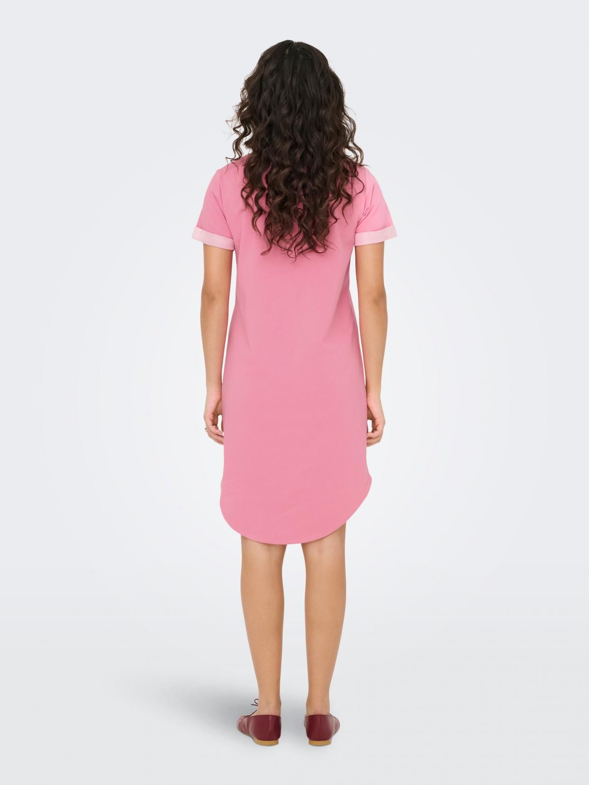 제이디와이 데일리 져지 반팔 미니 원피스 15174793_934 ROSE / CASHMERE ROSE - 상세 이미지 3
