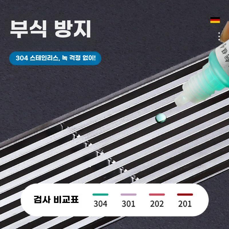 스틸 샤워룸용 두꺼운 배수 그릴 물막이 덮개 샤워실 - 상세 이미지 5