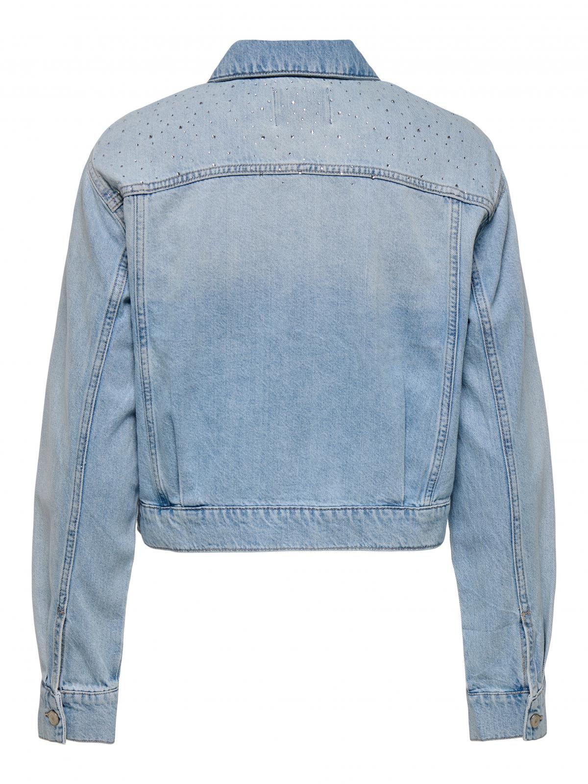 온리 테크니컬 연청 데님 재킷 15350050_2116 BLUE / LIGHT BLUE DENIM - 상세 이미지 5