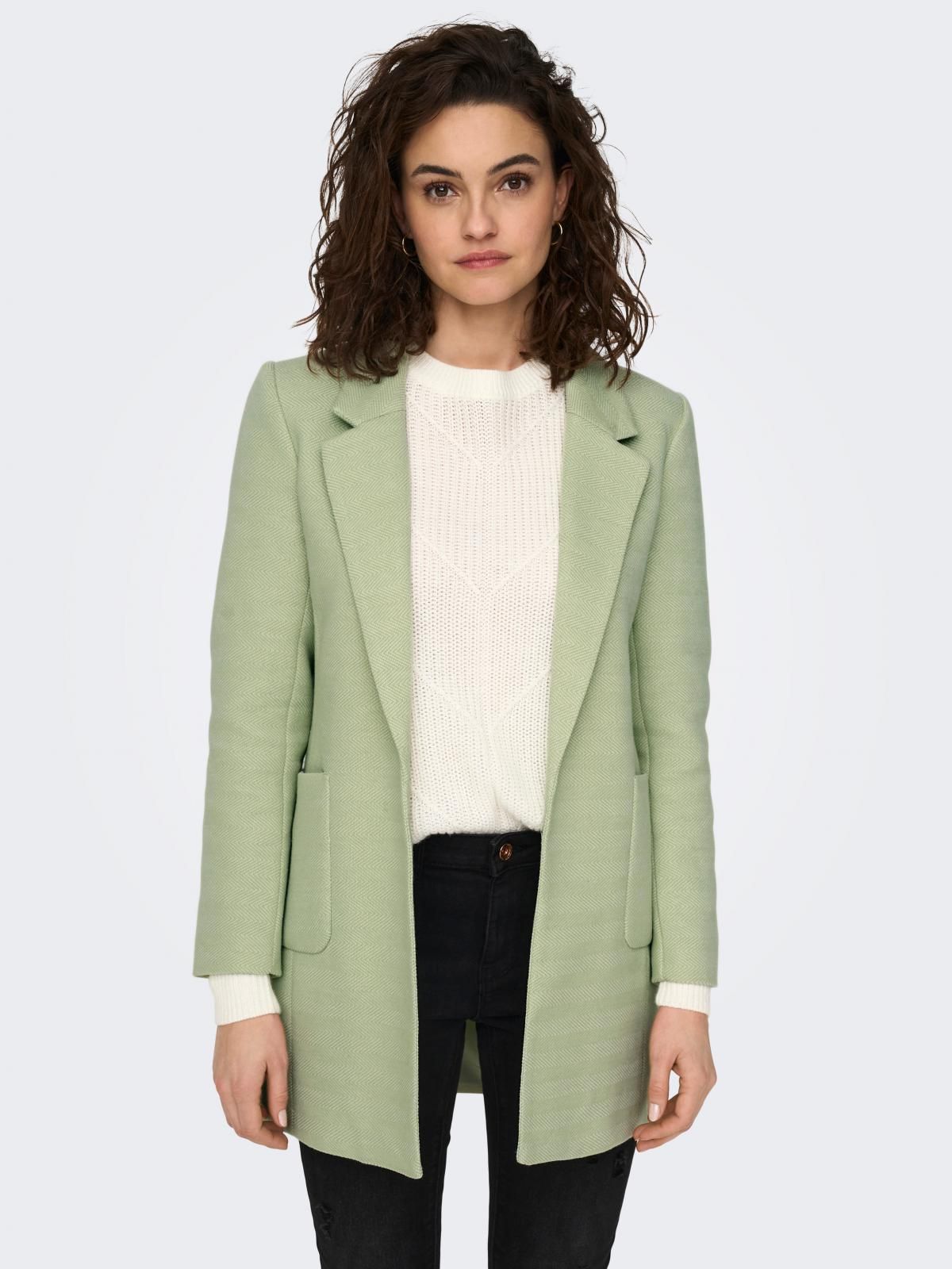 온리 테일러드 슬림핏 롱 코트 가디건 15218396_1864_994341 GREEN / RESEDA - 상품 이미지