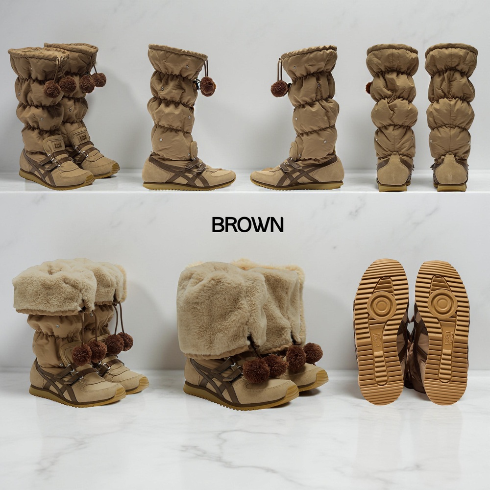 오니츠카타이거 윈터 헤븐 여성 방한 부츠 1182A676 BROWN 250 - 상세 이미지 2