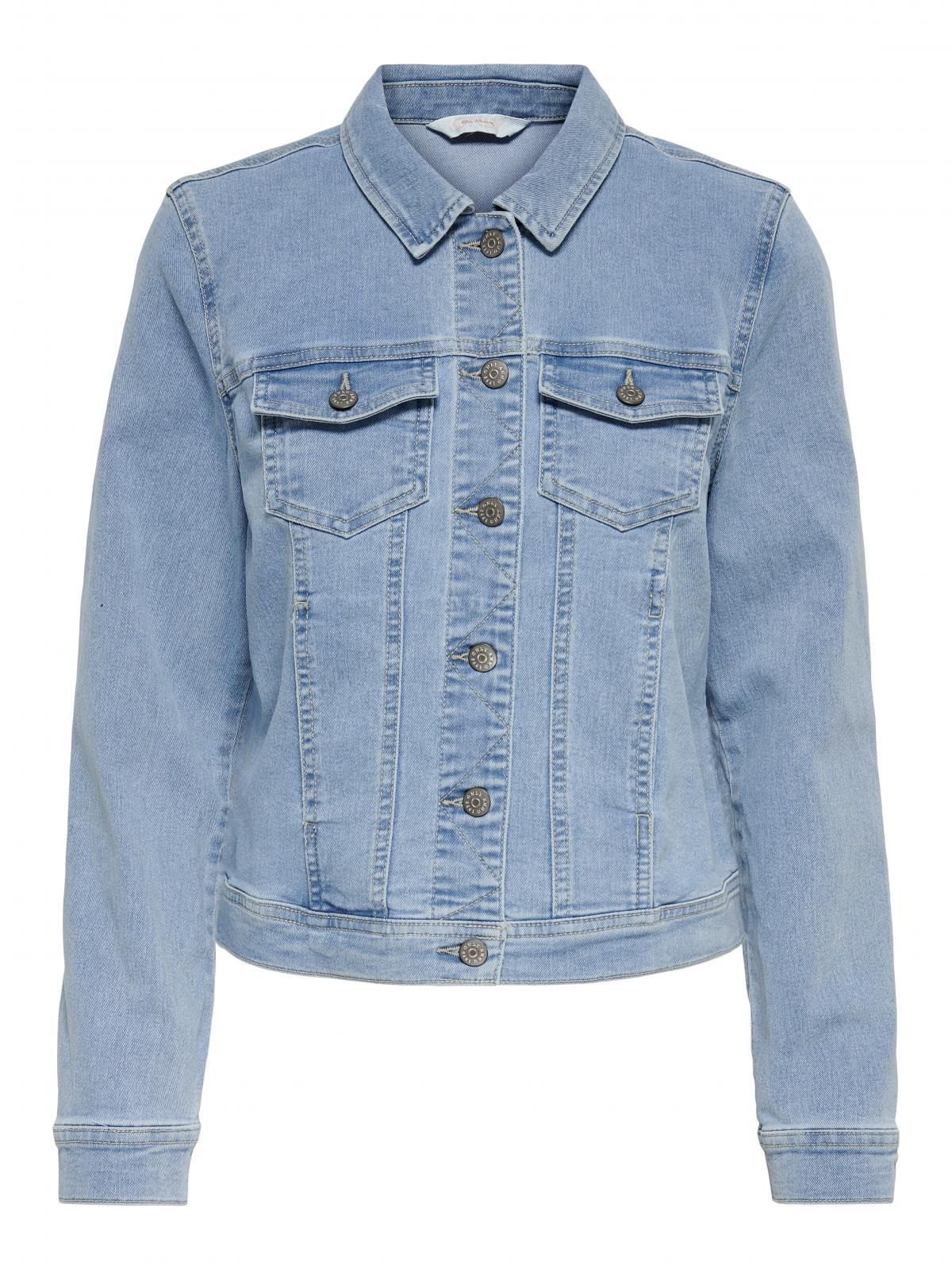 온리 트렌디 데님 숏 재킷 15243147_2116 BLUE / LIGHT BLUE DENIM - 상세 이미지 3