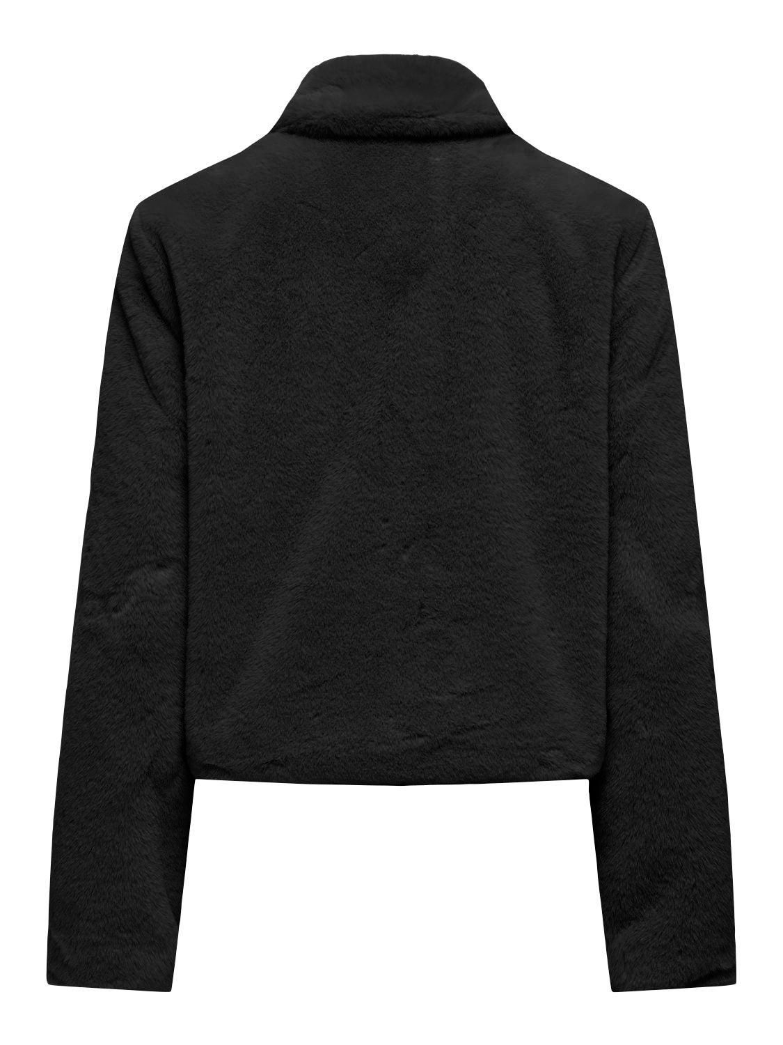 제이디와이 페이크퍼 스냅버튼 숏코트 블랙 15353994_2161 BLACK / BLACK - 상세 이미지 4