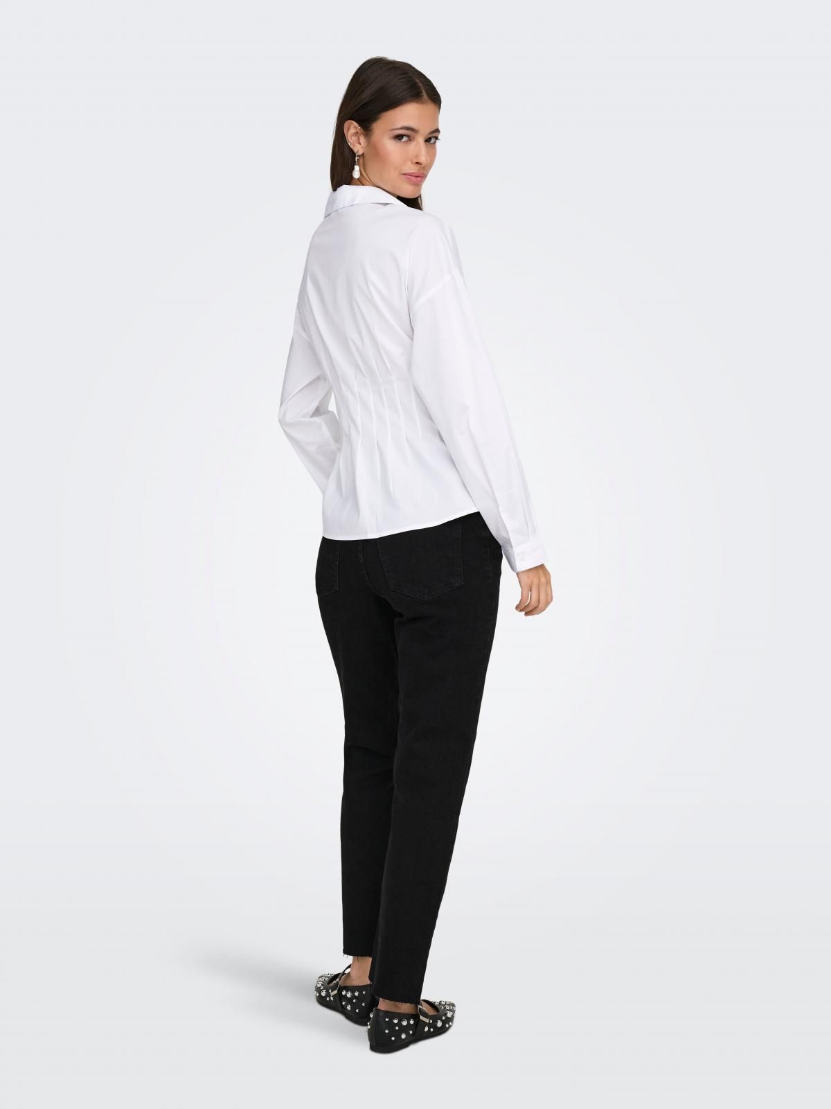제이디와이 슬림핏 리조트카라 화이트 셔츠 15375041_2206 WHITE / WHITE - 상세 이미지 2