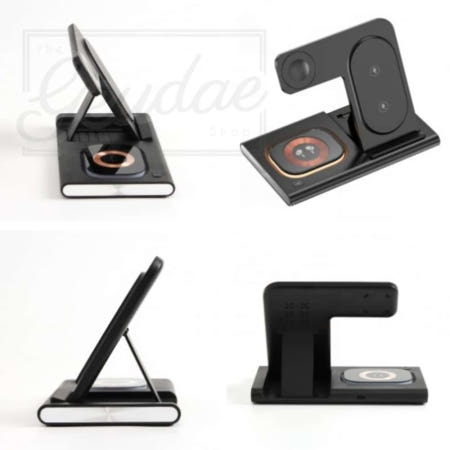 그대여 멀티 고속무선충전기 안드로이드 검정색 스마트폰충전거치대