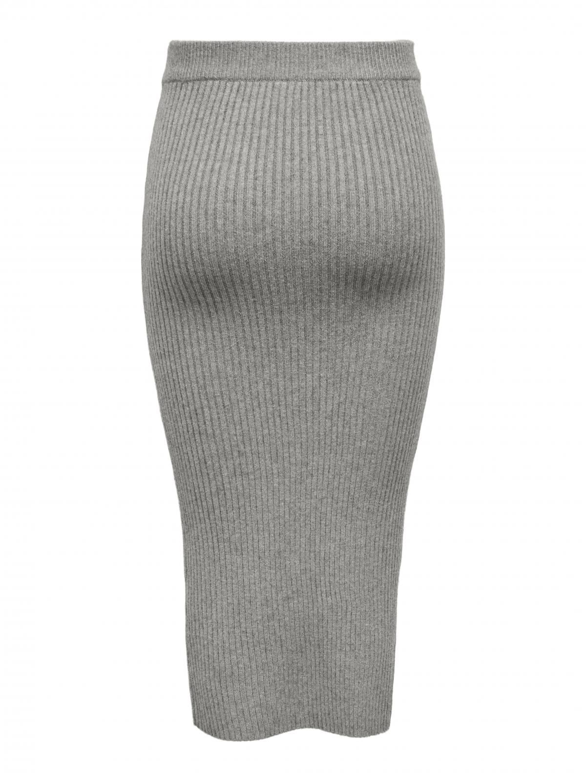 온리 미니멀 랩 미디 스커트 15324653_2382 GREY / MEDIUM GREY MELANGE - 상세 이미지 4