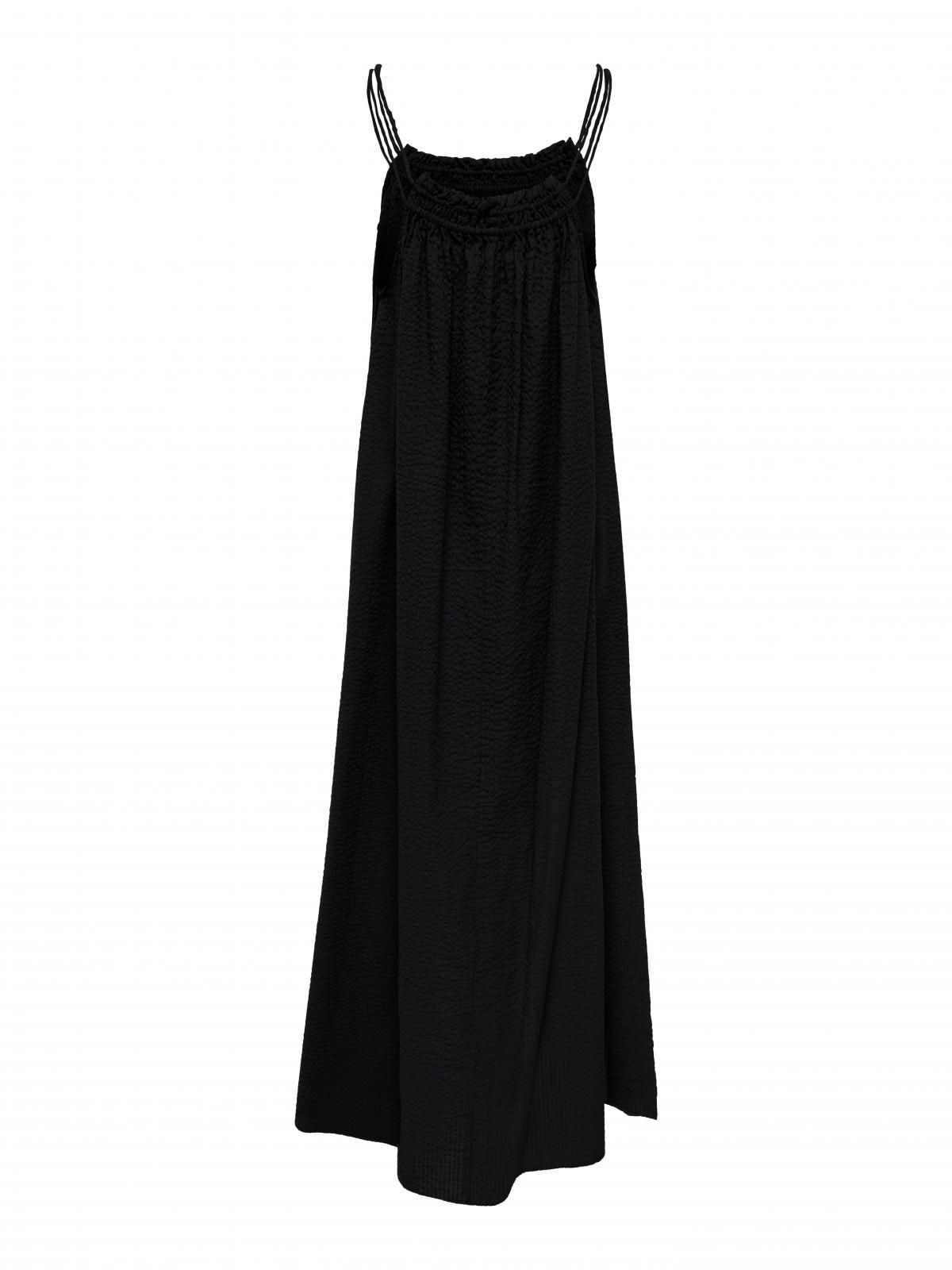 온리 루즈핏 스트랩 롱 원피스 블랙 15269946_2161_972429 BLACK / BLACK - 상세 이미지 4