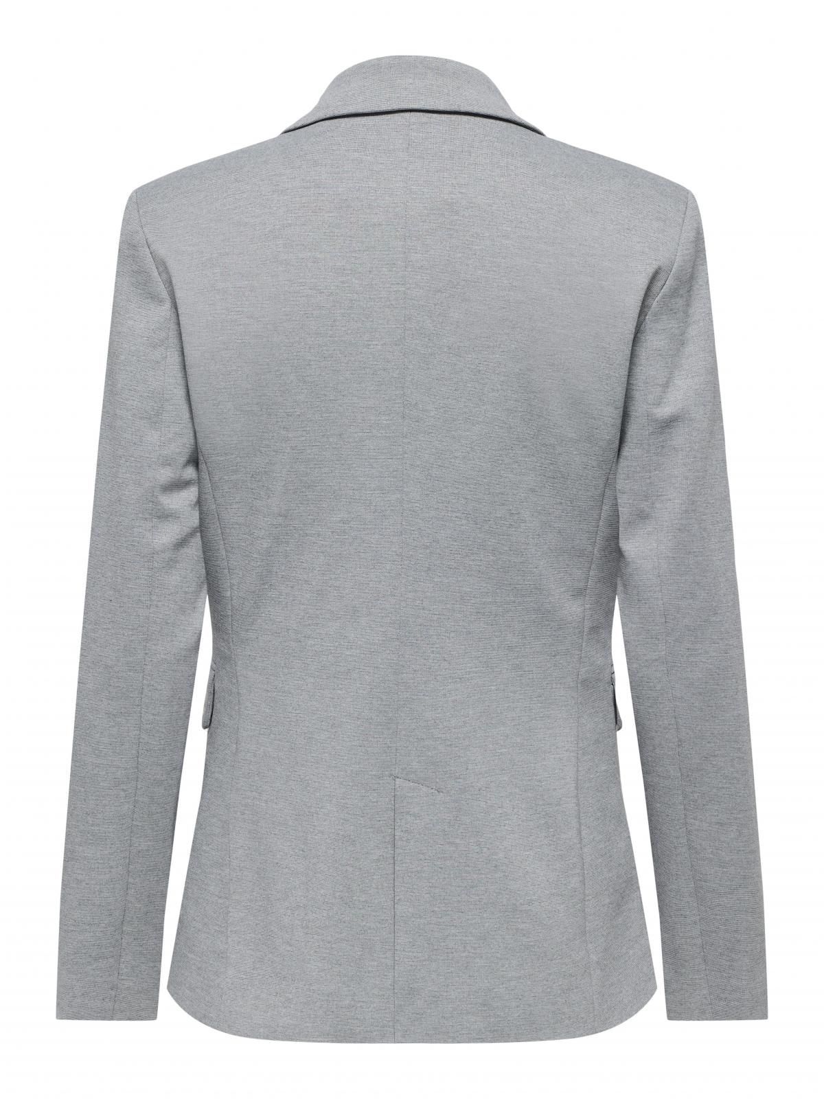 온리 테일러드 슬림핏 그레이 블레이저 15353536_2381 GREY / LIGHT GREY MELANGE - 상세 이미지 4