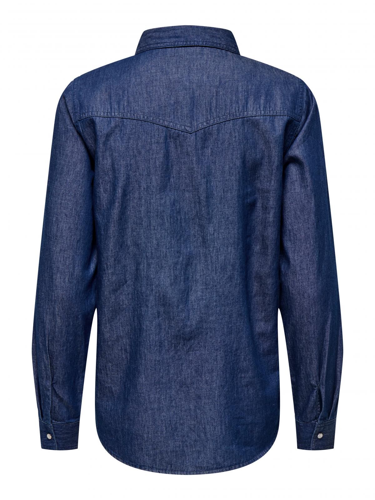 제이디와이 데님 루즈핏 긴팔 셔츠 15336906_2115 BLUE / MEDIUM BLUE DENIM - 상세 이미지 4