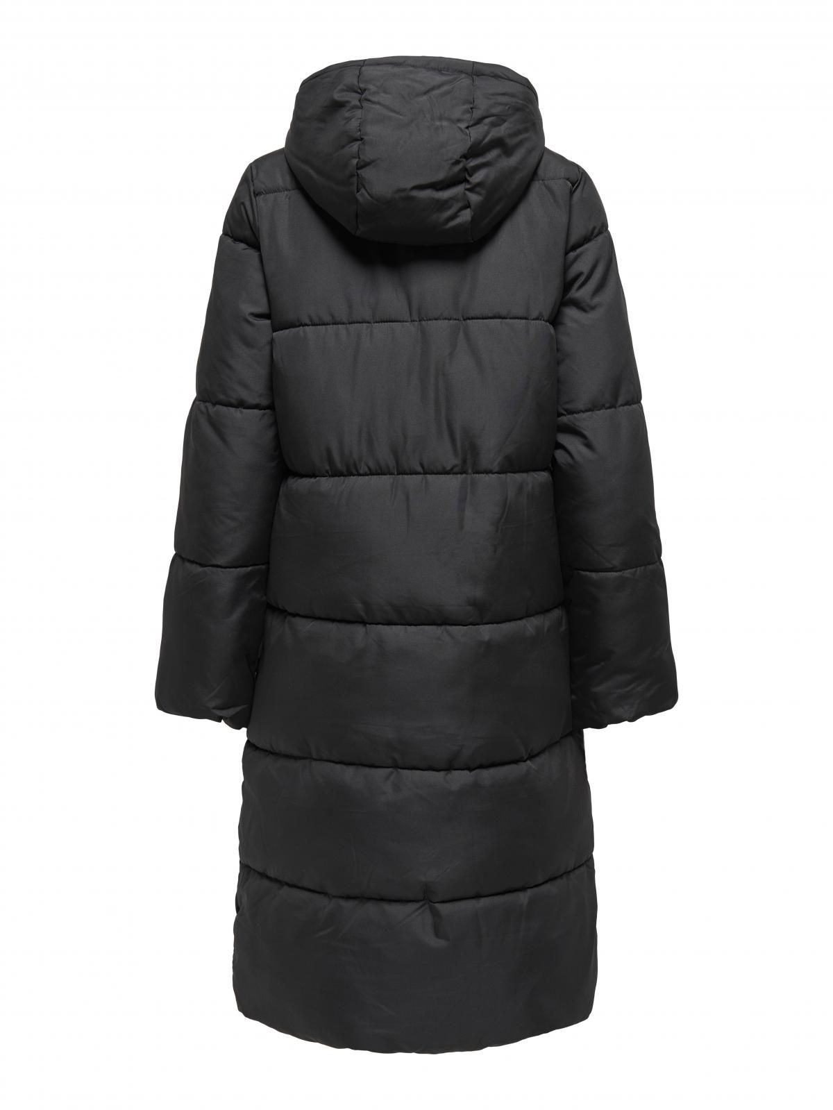 온리 테크니컬 방풍 후드 롱 패딩 코트 15340781_2161 BLACK / BLACK - 상세 이미지 5