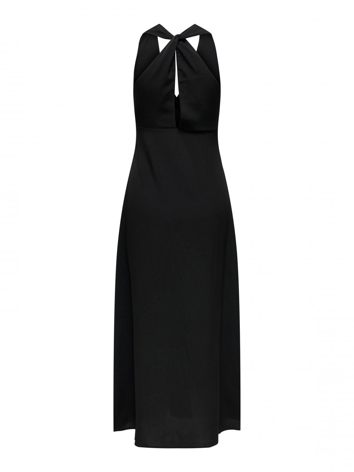 온리 브이넥 슬리브리스 블랙 롱 원피스 15342701_2161 BLACK / BLACK - 상세 이미지 4