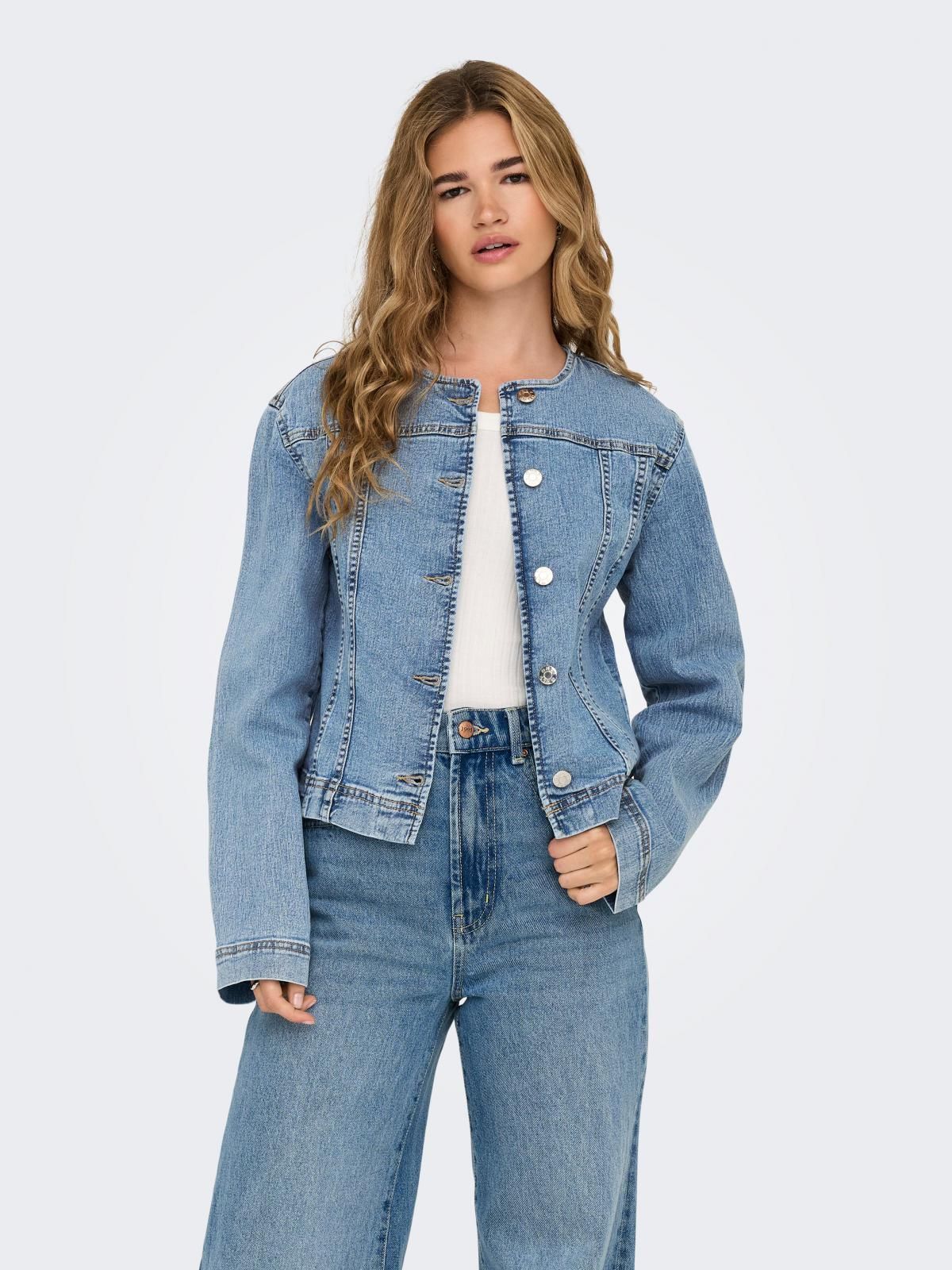 온리 트렌디 데님 데님 재킷 15357964_2116 BLUE / LIGHT BLUE DENIM - 상품 이미지