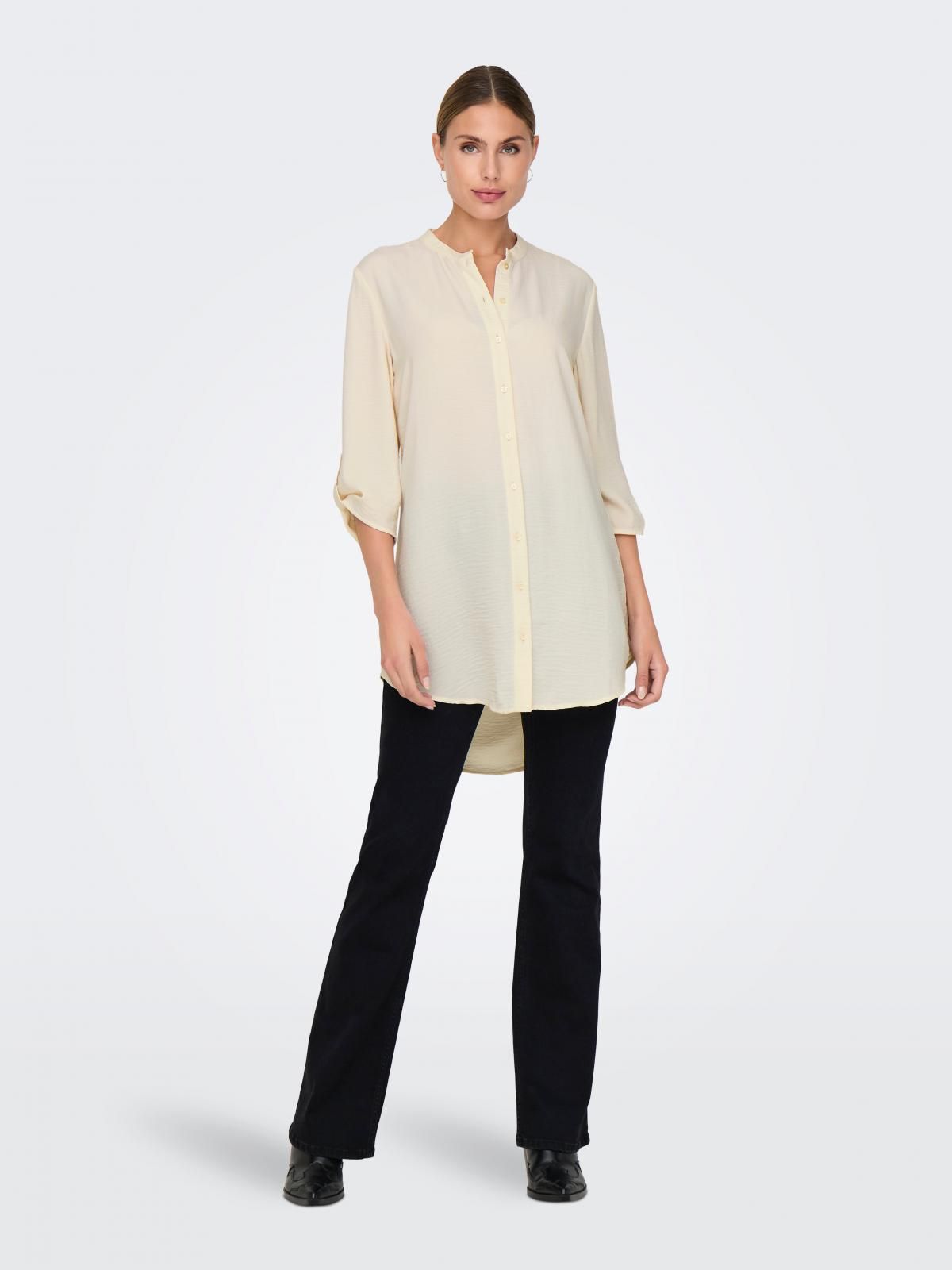 제이디와이 베이직 롱 셔츠 7부소매 15300541_19 WHITE / ANTIQUE WHITE - 상세 이미지 5