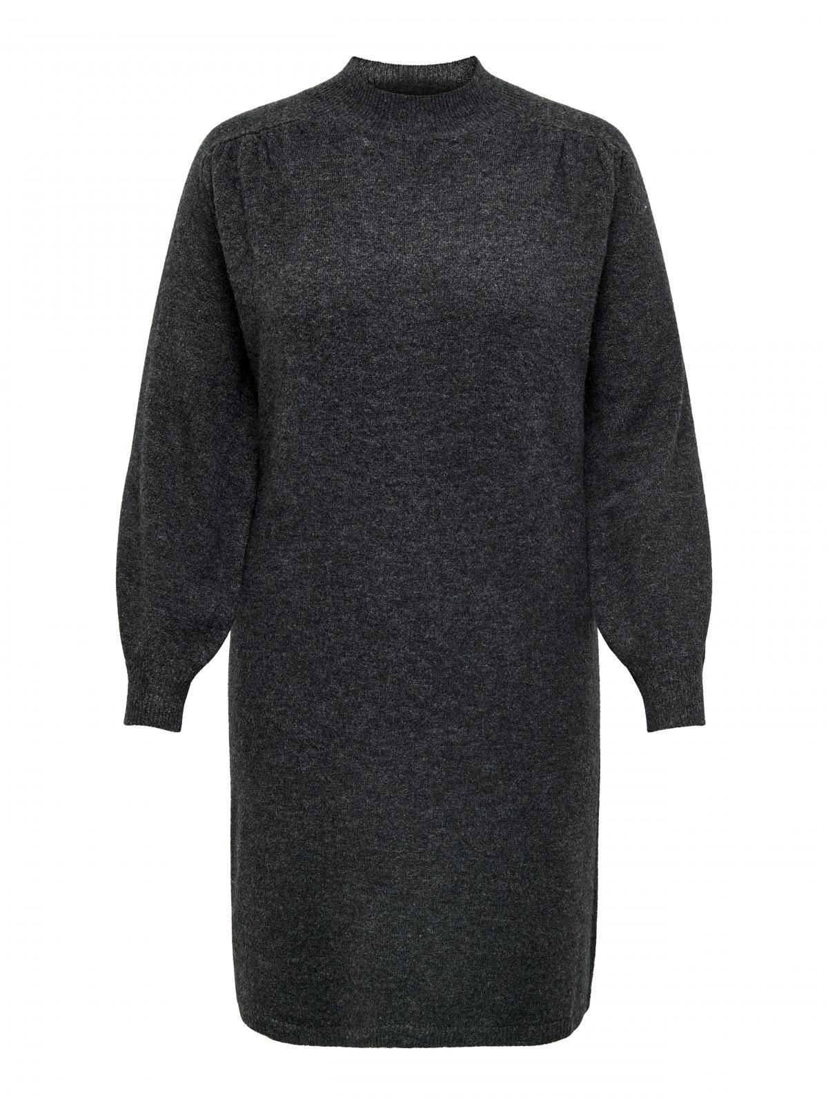 온리 빅사이즈 하이넥 니트 미디 원피스 15296183_2383 GREY / DARK GREY MELANGE - 상세 이미지 3