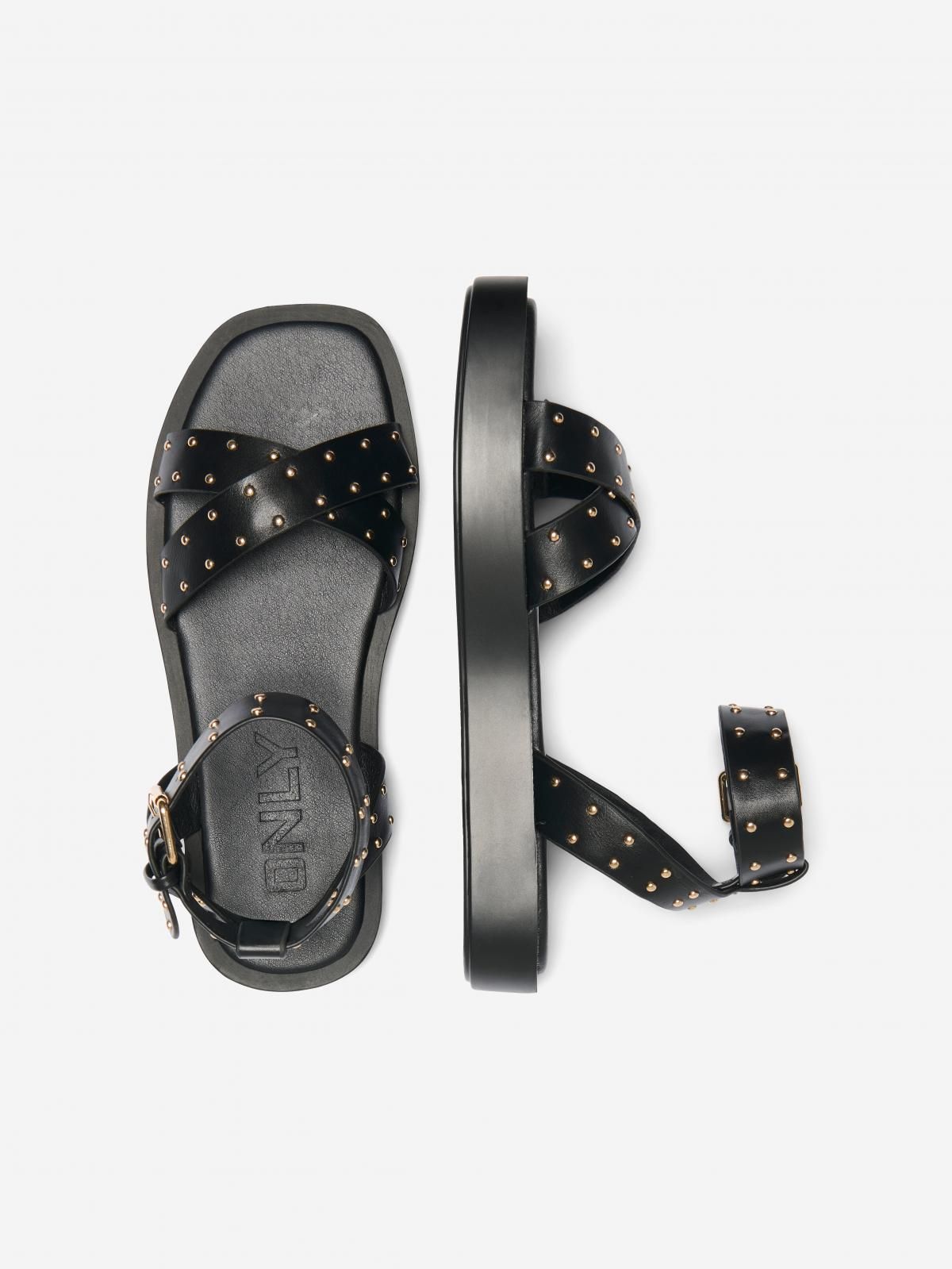 온리 스터드 스트랩 샌들 블랙 15335559_2161 BLACK / BLACK - 상세 이미지 3