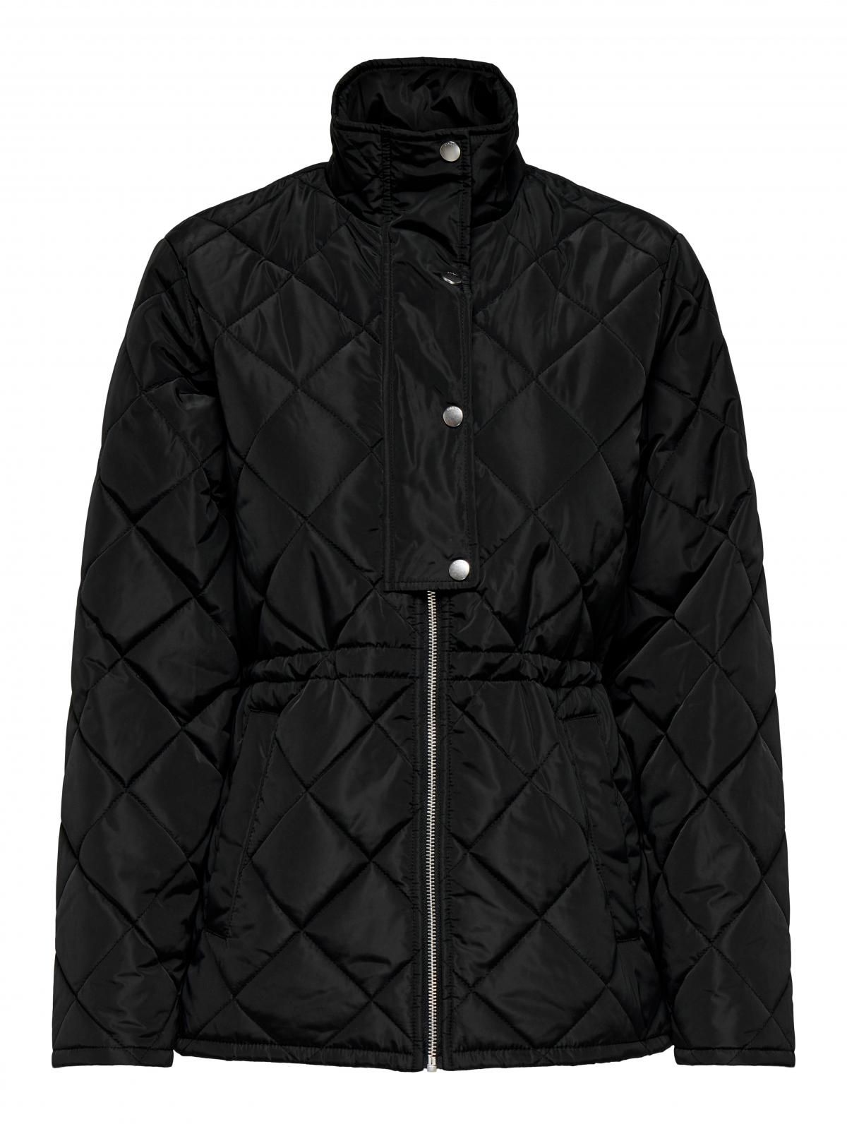 온리 테크니컬 퀼팅 하이넥 재킷 15354432_2161 BLACK / BLACK - 상세 이미지 4
