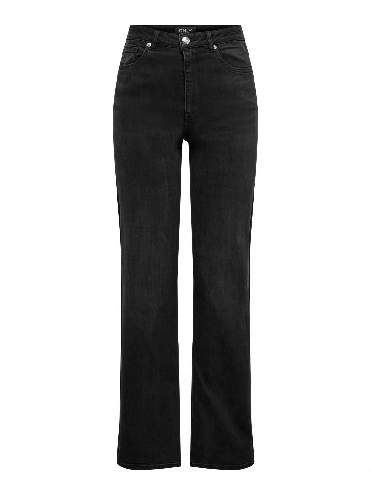 온리 하이웨이스트 블랙 와이드핏 데님 팬츠 15361728_8183 BROWN / TOASTED COCONUT - 상세 이미지 3