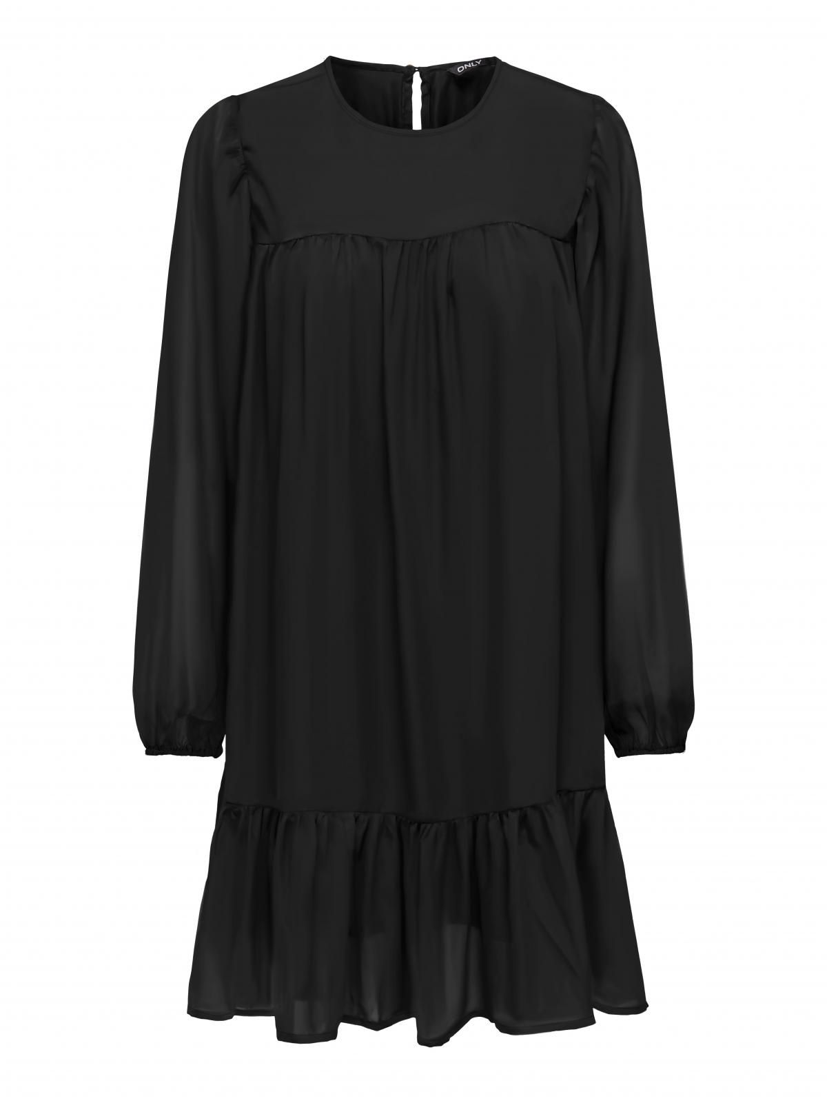온리 프릴 시스루 미니 원피스 블랙 15240495_2161 BLACK / BLACK - 상세 이미지 3